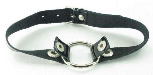 Кляп с кольцом и лаковым ремешком - БДСМ Арсенал - купить с доставкой в Ижевске