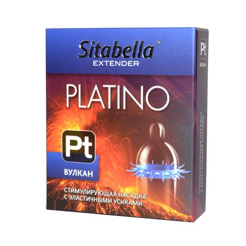 Стимулирующая насадка с усиками Platino  Вулкан - Sitabella - купить с доставкой в Ижевске