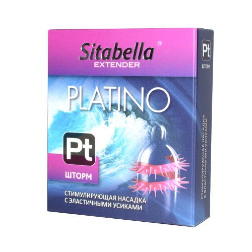 Стимулирующая насадка со спиралью из усиков Platino  Шторм - Sitabella - купить с доставкой в Ижевске