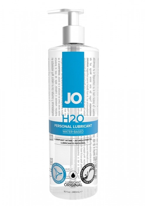 Лубрикант на водной основе JO Personal Lubricant H2O с дозатором - 480 мл. - System JO - купить с доставкой в Ижевске