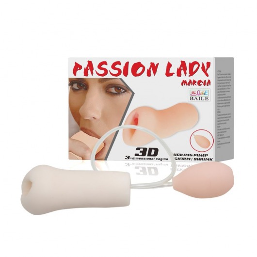 Мастурбатор Passion Lady Marcia с грушей для имитации посасывания - Baile - в Ижевске купить с доставкой