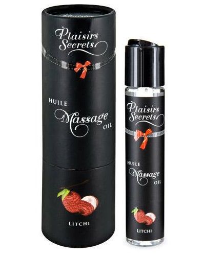 Массажное масло с ароматом личи Huile de Massage Gourmande Litchi - 59 мл. - Plaisir Secret - купить с доставкой в Ижевске