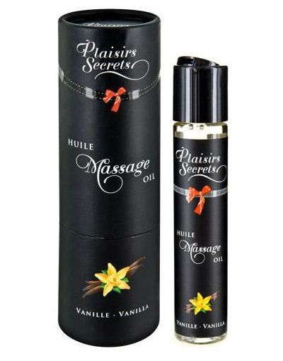 Массажное масло с ароматом ванили Huile de Massage Gourmande Vanille - 59 мл. - Plaisir Secret - купить с доставкой в Ижевске