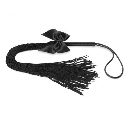 Чёрная плётка Lilly Whip Bijoux - Bijoux Indiscrets - купить с доставкой в Ижевске