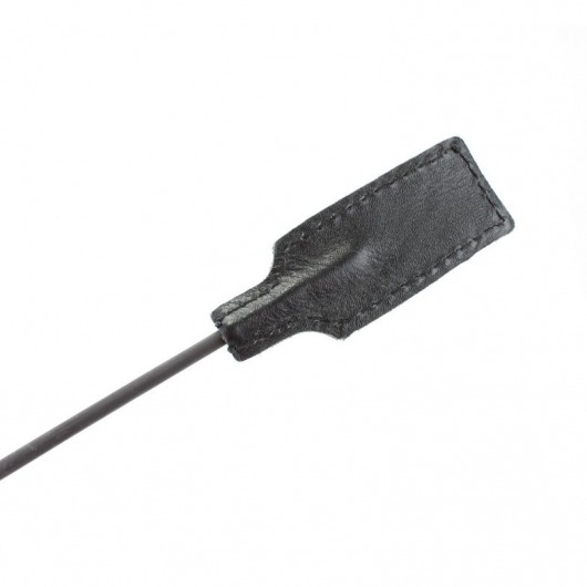 Чёрный профессиональный стек с золотистой рукоятью - 73 см. - БДСМ Арсенал - купить с доставкой в Ижевске