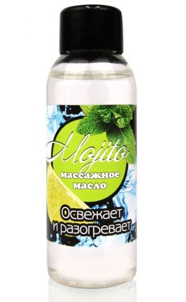 Массажное масло для тела Mojito с ароматом лайма - 50 мл. - Биоритм - купить с доставкой в Ижевске