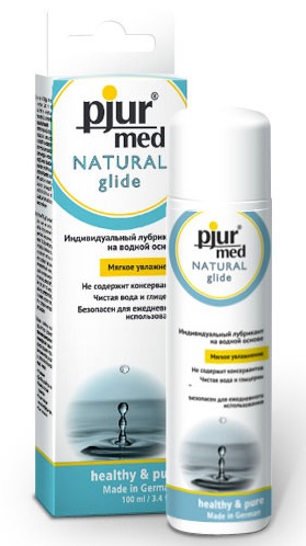 Нейтральный лубрикант на водной основе pjur MED Natural glide - 100 мл. - Pjur - купить с доставкой в Ижевске