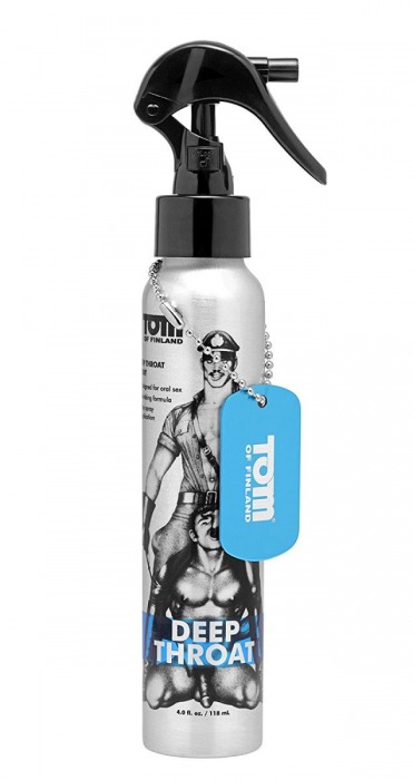 Спрей для лёгкого проникновения во время орального секса Tom of Finland Deep Throat Spray - 118 мл. - Доминирующее кольцо - купить с доставкой в Ижевске