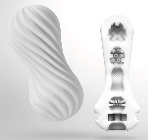 Мастурбатор FLEX Silky White с мягким рельефом - Tenga - в Ижевске купить с доставкой