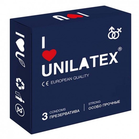 Ультрапрочные презервативы Unilatex Extra Strong - 3 шт. - Unilatex - купить с доставкой в Ижевске