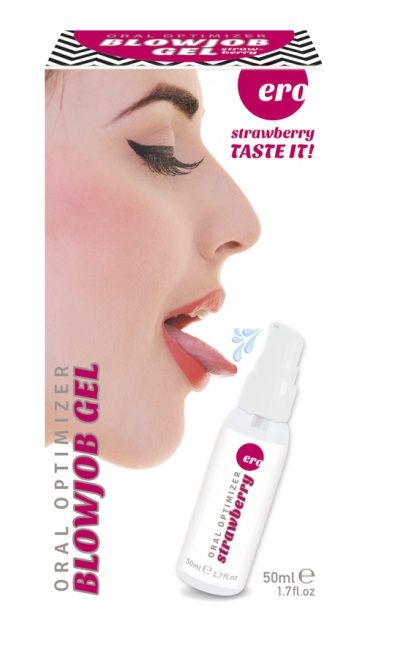 Увлажняющий гель для орального секса с ароматом клубники - 50 мл. - Ero - купить с доставкой в Ижевске