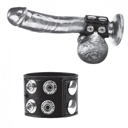 Ремень на член и мошонку 1.5  Cock Ring With Ball Strap - BlueLine - купить с доставкой в Ижевске