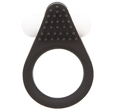 Чёрное эрекционное кольцо LIT-UP SILICONE STIMU RING 1 BLACK - Dream Toys - в Ижевске купить с доставкой