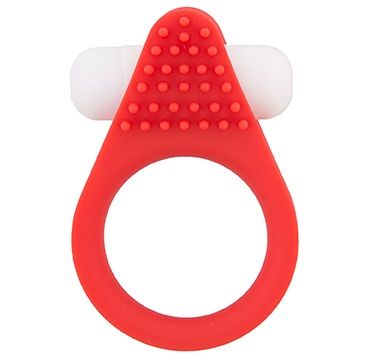 Красное эрекционное кольцо LIT-UP SILICONE STIMU RING 1 RED - Dream Toys - в Ижевске купить с доставкой