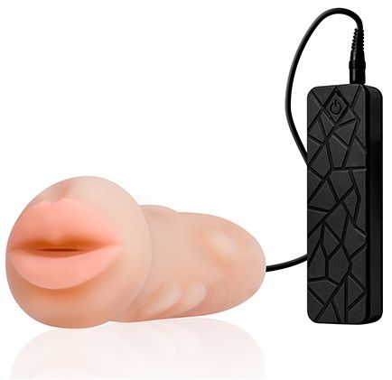 Мастурбатор-ротик с вибрацией REALSTUFF VIBRATING MASTURBATOR MOUTH - Dream Toys - в Ижевске купить с доставкой