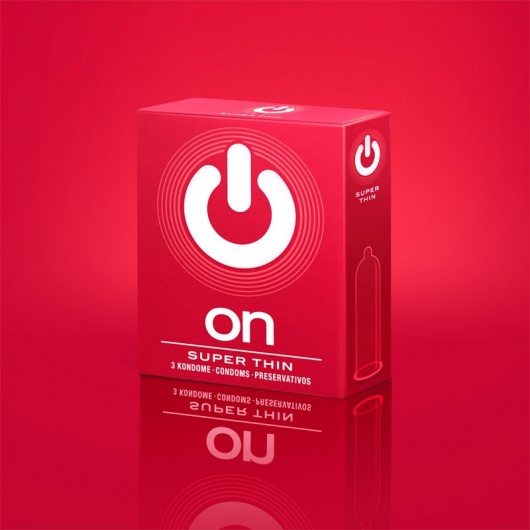 Супертонкие презервативы ON) Super Thin - 3 шт. - ON) - купить с доставкой в Ижевске