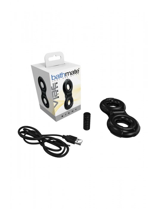 Чёрное эрекционное виброкольцо Eight - Bathmate - в Ижевске купить с доставкой