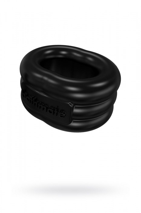 Чёрное эрекционное виброкольцо Stretch - Bathmate - в Ижевске купить с доставкой