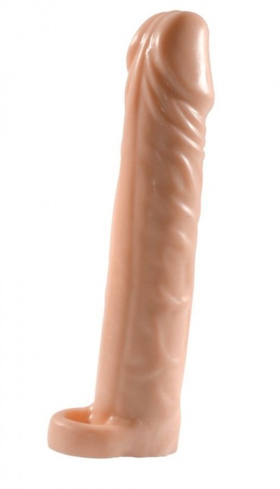 Телесная насадка-удлинитель Extension sleeve с подхватом - 17 см. - Sitabella - в Ижевске купить с доставкой