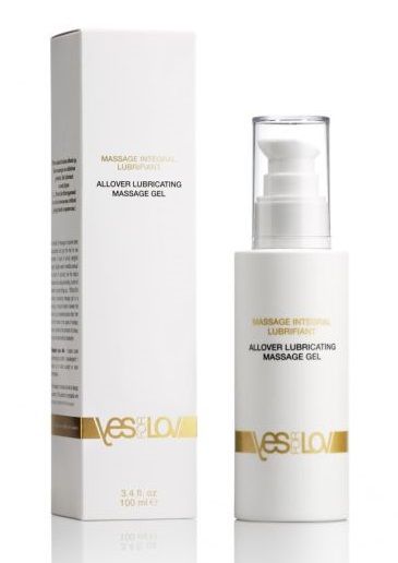 Массажный гель-смазка на силиконовой основе Allover Massage Gel - 100 мл. - YESforLOV - купить с доставкой в Ижевске