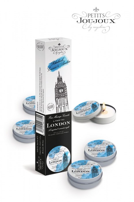 Набор из 5 свечей Petits Joujoux London с ароматом ревеня, амбры и чёрной смородины - MyStim - купить с доставкой в Ижевске