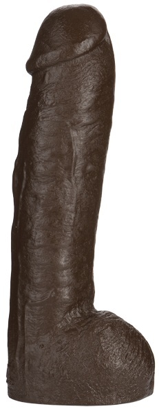 Большая насадка для трусиков Vac-U-Lock Realistic Hung - 31,7 см. - Doc Johnson - купить с доставкой в Ижевске