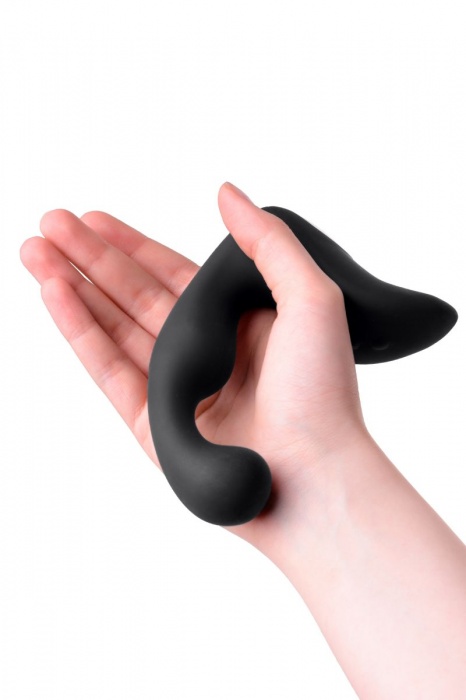 Чёрный изогнутый вибростимулятор простаты Erotist - Erotist Adult Toys - в Ижевске купить с доставкой
