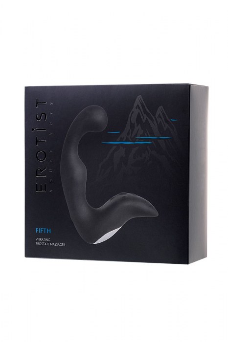 Чёрный изогнутый вибростимулятор простаты Erotist - Erotist Adult Toys - в Ижевске купить с доставкой