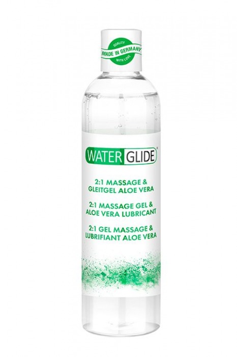 Гель-смазка 2-в-1 MASSAGE   LUBRICANT ALOE VERA - 300 мл. - Waterglide - купить с доставкой в Ижевске