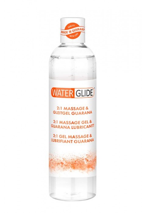 Гель-смазка 2-в-1 MASSAGE   LUBRICANT GUARANA - 300 мл. - Waterglide - купить с доставкой в Ижевске