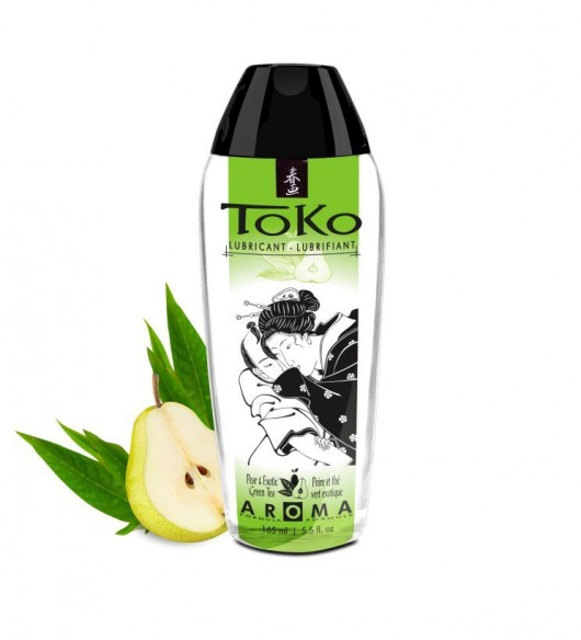 Интимный гель TOKO Pear   Exotic Green Tea с ароматом груши и зеленого чая - 165 мл. - Shunga - купить с доставкой в Ижевске