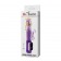 Фиолетовый ротатор с возвратно-поступательными движениями и клиторальным стимулятором - 24 см. - Baile