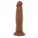 Коричневый фаллоимитатор с подвижной кожей Keon - 21,4 см. - Baile купить с доставкой в интернет-магазине Orgasmix в Ижевске Коричневый фаллоимитатор с подвижной кожей Keon - 21,4 см. - Baile