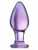 Стеклянная анально-вагинальная пробка - 11 см. - Sexus купить с доставкой в интернет-магазине Orgasmix в Ижевске Стеклянная анально-вагинальная пробка - 11 см. - Sexus